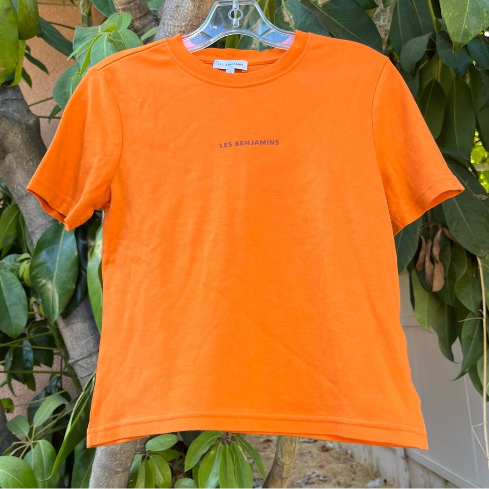 Les Benjamins Orange Crop Top.